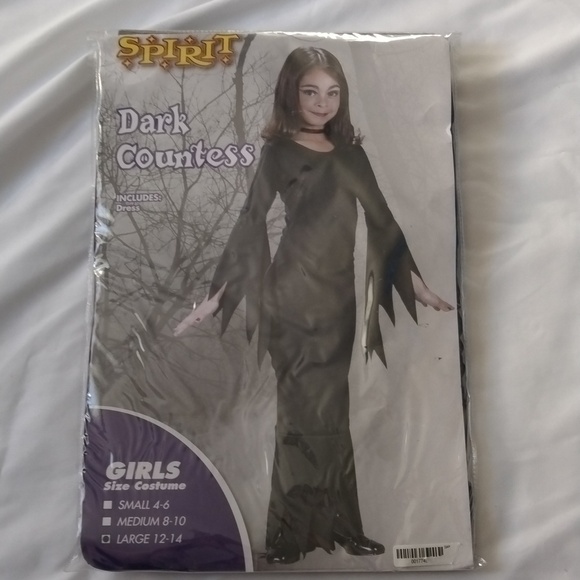 NIP Dark Countess Costume Girls 12/14 - Picture 1 of 4